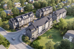 3D Rendering of Modern Townhouses